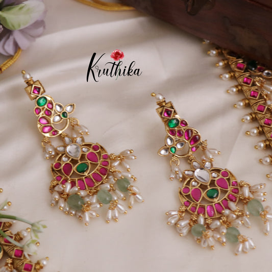 Beautiful Kundan Jadau Guttapusalu Haaram LH1969