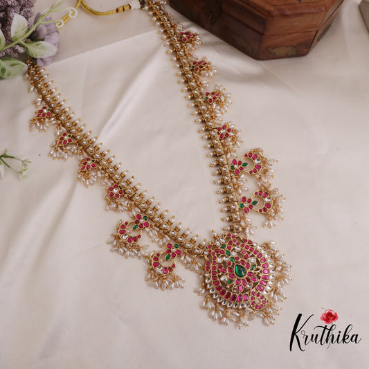 Beautiful AD Guttaposalu Kundan Jadau Haaram LH1964