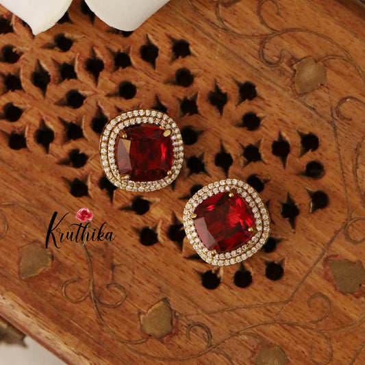 Pretty AD/Victorian hasli Necklace-Ruby NC1244