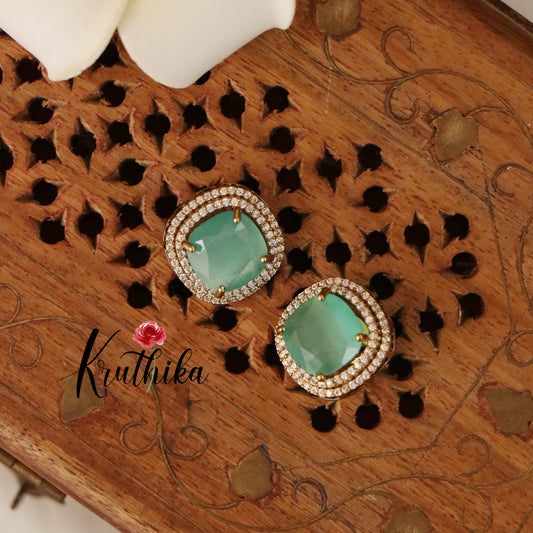 Pretty AD/Victorian Necklace-Mint Blue NC1244