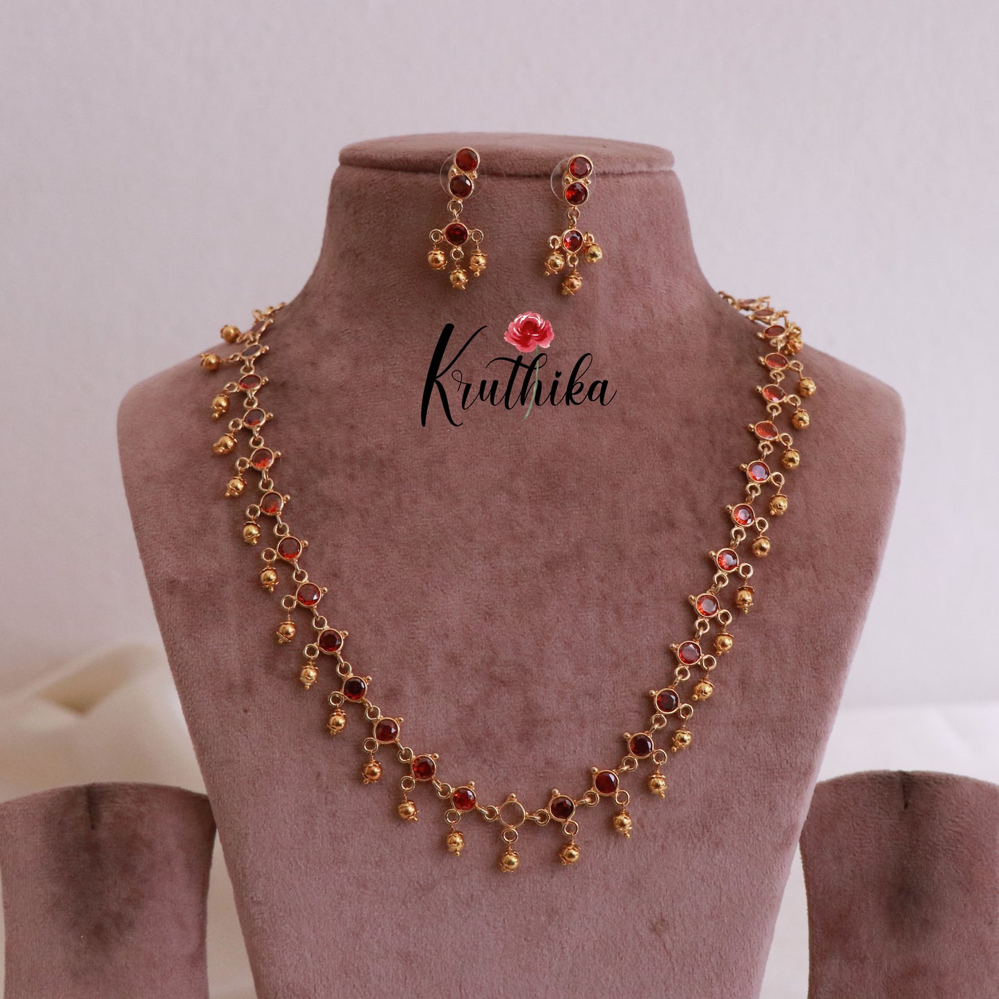 Trendy Gold Finish AD Necklace NC1827