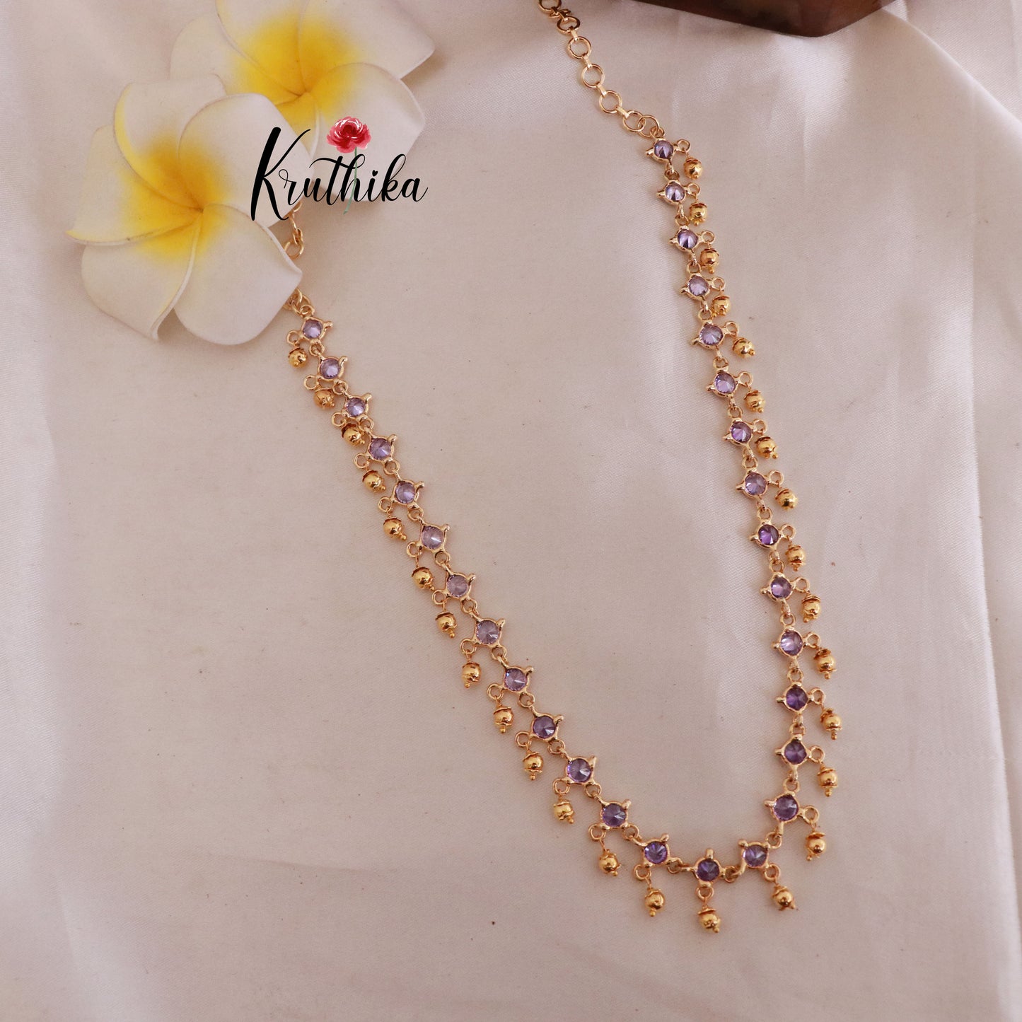 Trendy Gold Finish AD Necklace NC1827