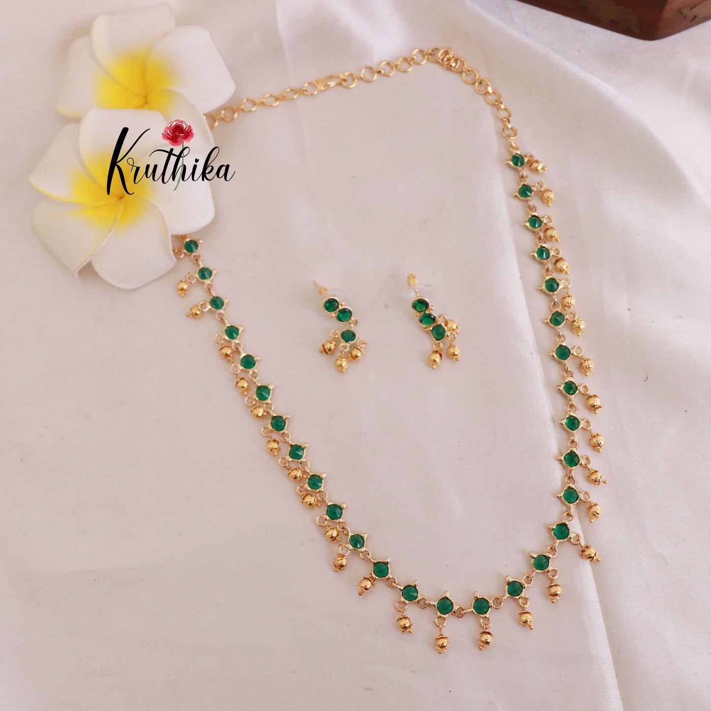 Trendy Gold Finish AD Necklace NC1827