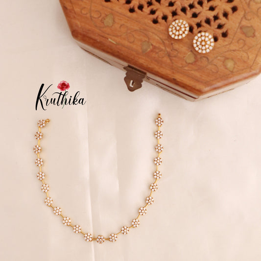 Simple Trendy AD Flower Necklace NC1737