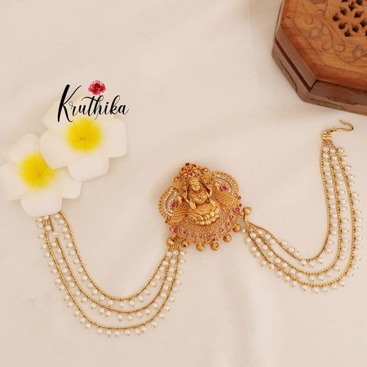 Lakshmi Jada billa with pearl chains J36