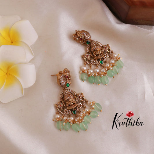 Victoria Goddess peacock choker NC733