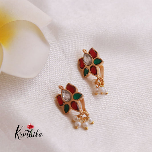 Beautiful Jadau Earcuffs/Upper Earrings/Bugadi E458