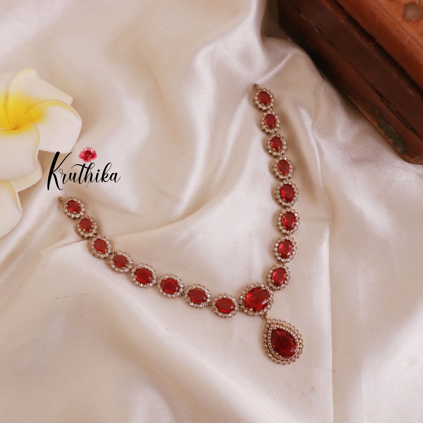 Trendy AD/Victorian Necklace NC1805 (Available in 3 Colours)