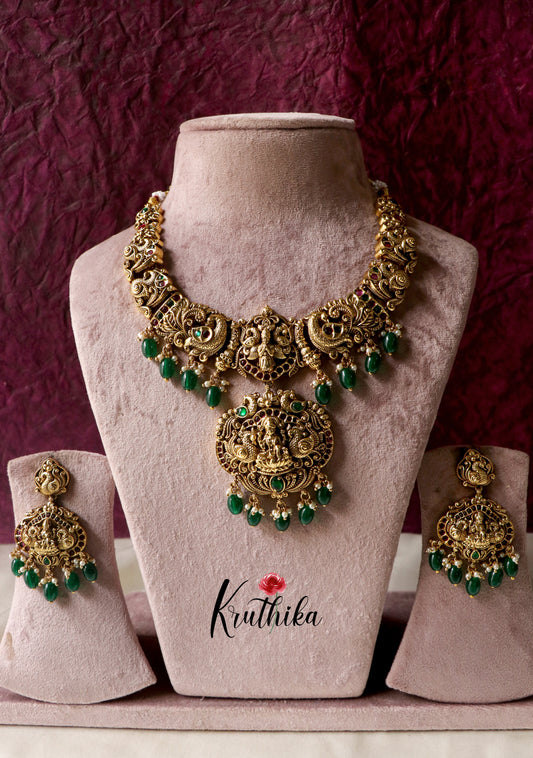 Premium Polish Lakshmi Necklace NC1211- Pre Booking 15 to 20 days