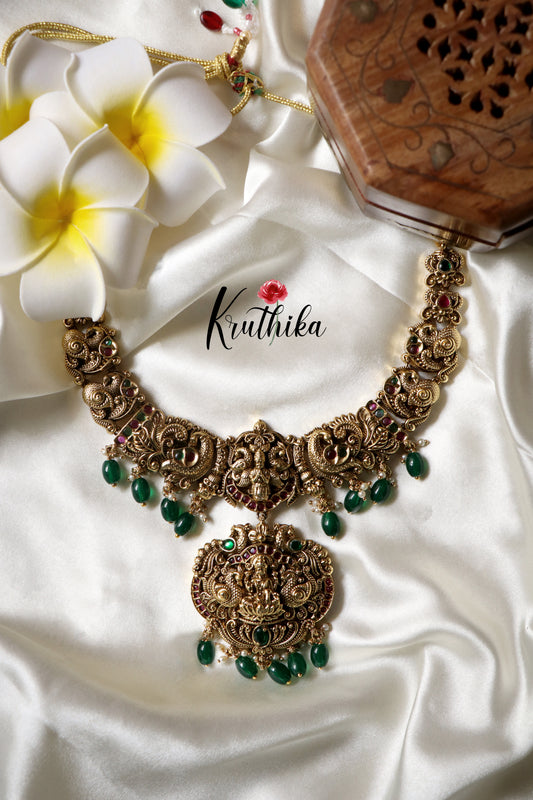 Premium Polish Lakshmi Necklace NC1211- Pre Booking 15 to 20 days