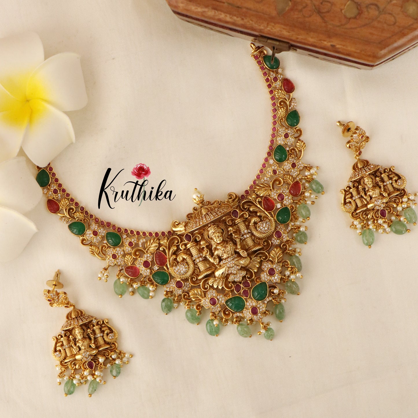 Beautiful Lakshmi Peacock Necklace NC1441