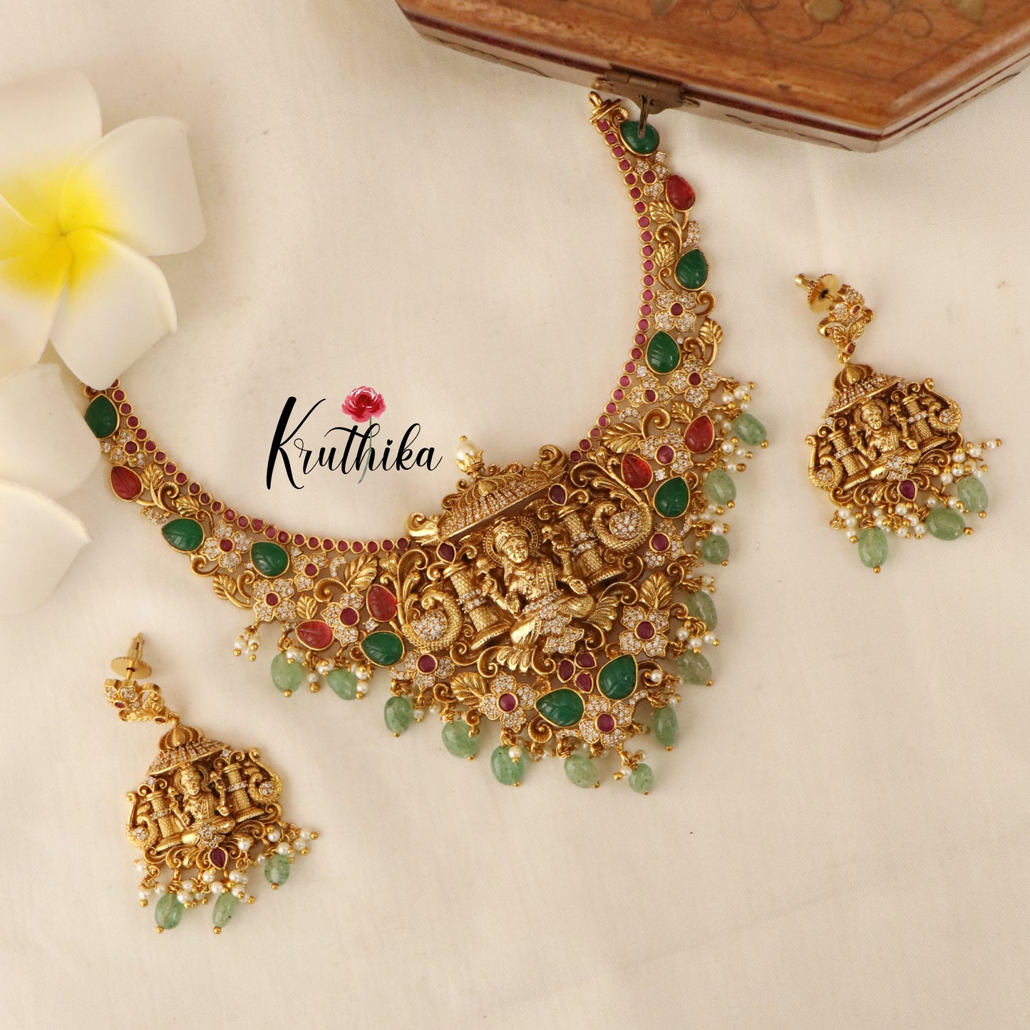 Beautiful Lakshmi Peacock Necklace NC1441