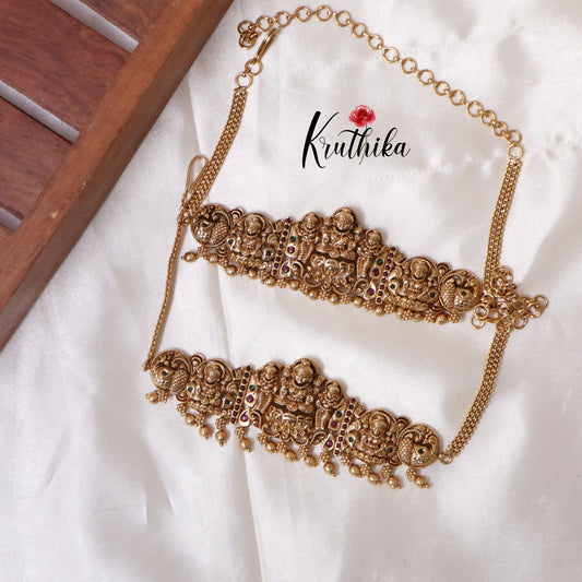 Simple Lakshmi Temple-Style Bajubandh – Set of 2 BB01