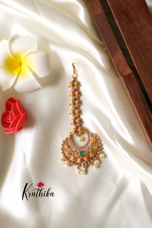 AD Chandbali maang tika MT206