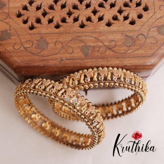 Beautiful Antique Peacock Bangles B197