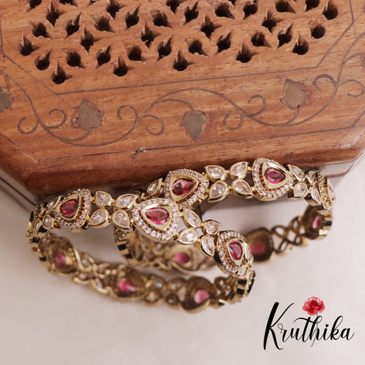 Beautiful AD Victorian Bangles B198 (Available in 2 Colours)