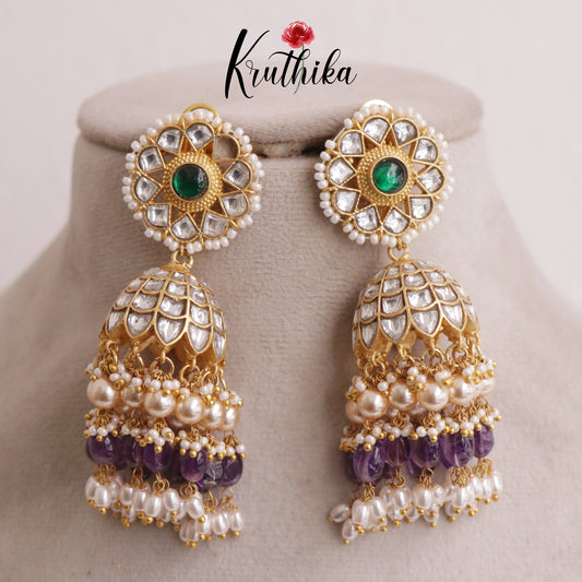 Premium Jadau Jhumkas E514