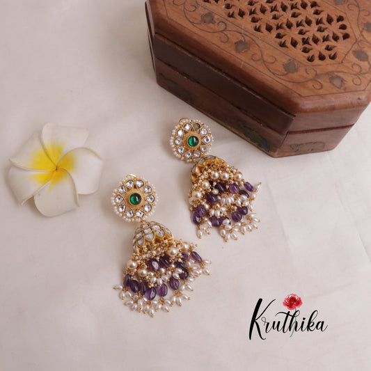 Premium Jadau Jhumkas E514
