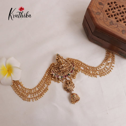 Beautiful Lakshmi Peacock Jada Billa J149 (Available in 2 Colours)