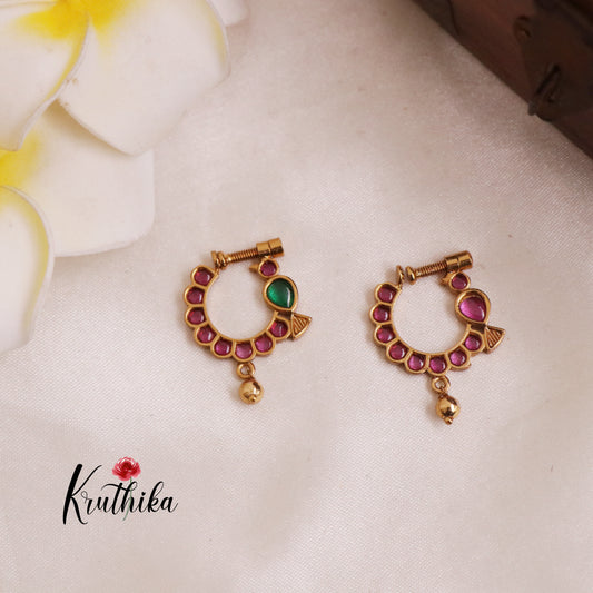 Trendy Kemp Nose Rings / Nath (Assorted Colors) N68