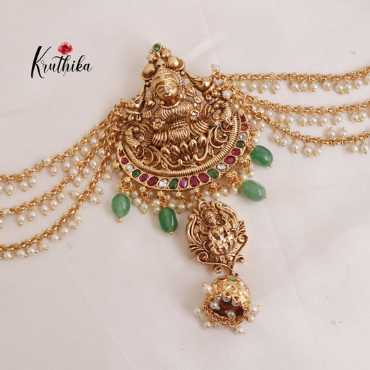 Beautiful Lakshmi Peacock Jada Billa J149 (Available in 2 Colours)