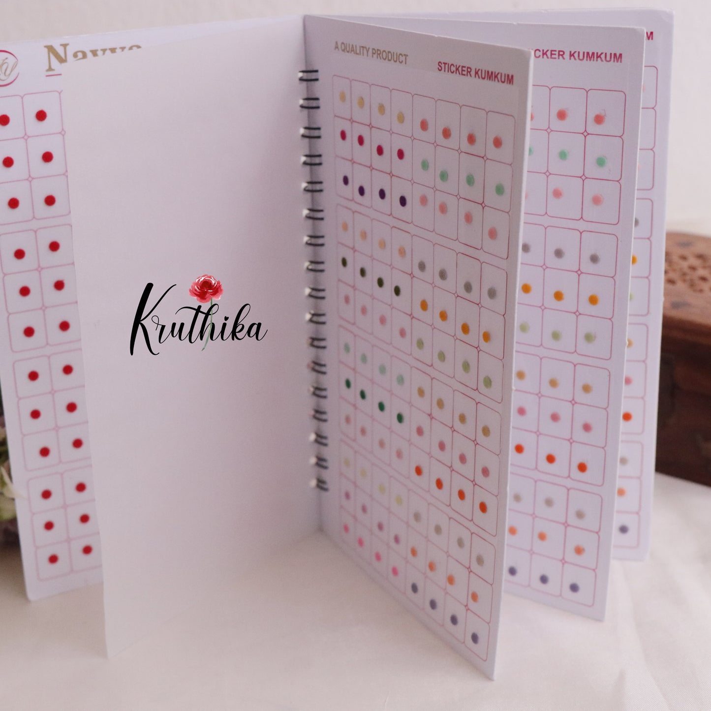 Round Shaped Multi Color Bindi Book BB2