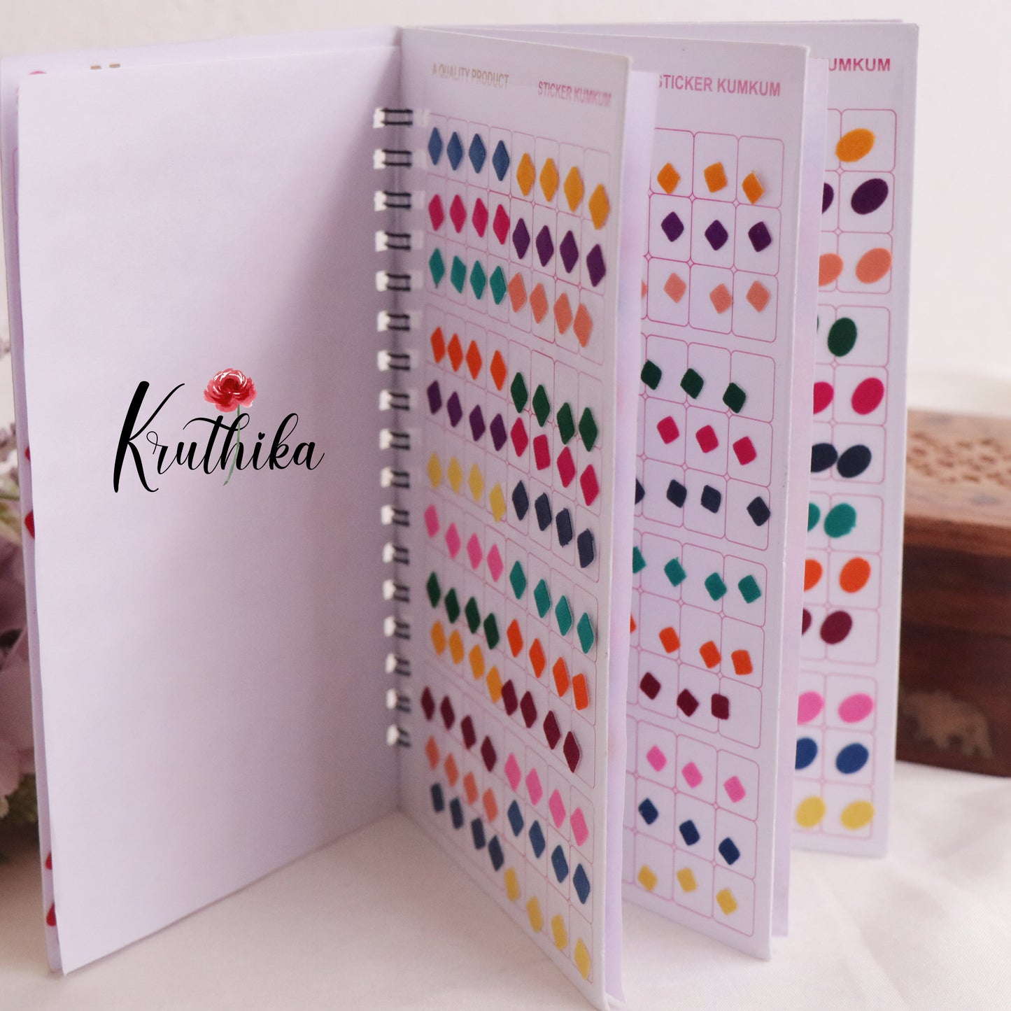 Plain Multi Color & Multi Shapes Plain Bindi Book BB4