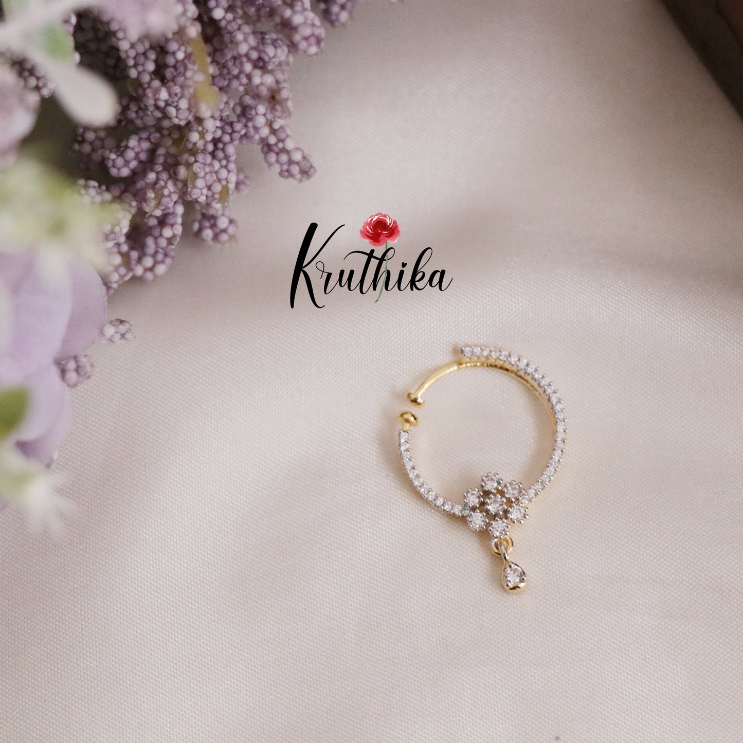 Graceful Blossom Nose Rings-No Piercing Required N47