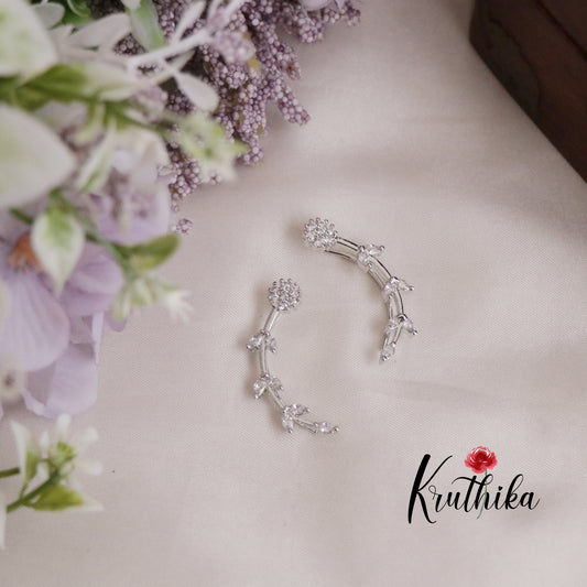 Beautiful Moonlight Vine Ear Climbers Earcuff E584