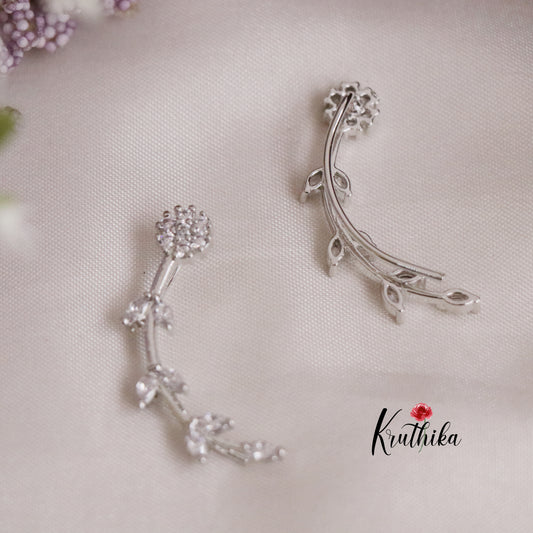 Beautiful Moonlight Vine Ear Climbers Earcuff E584