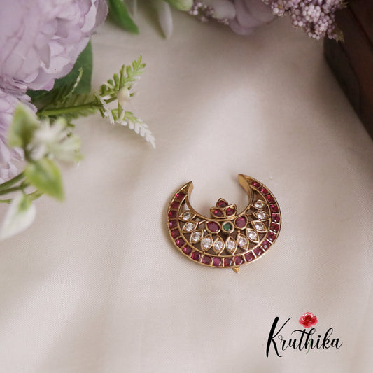 Gorgeous Kemp Antique Chandra Surya Hair Ornaments J188