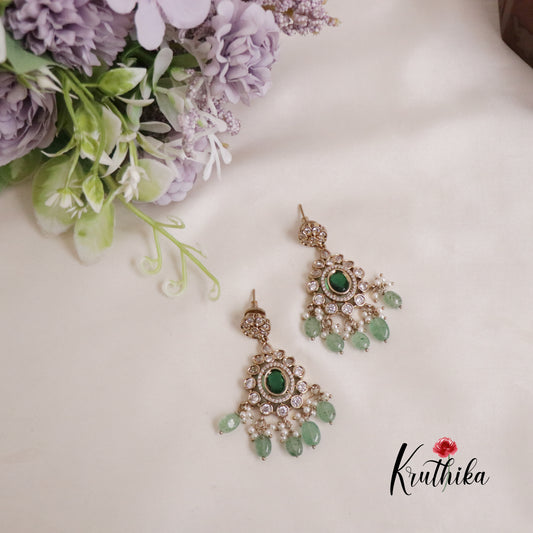 Premium AD Mossanaite Victorian Chocker Set NC2160