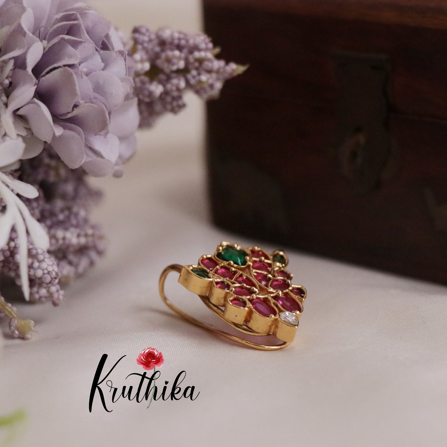 Gorgeous Antique Kemp Finger Ring R41