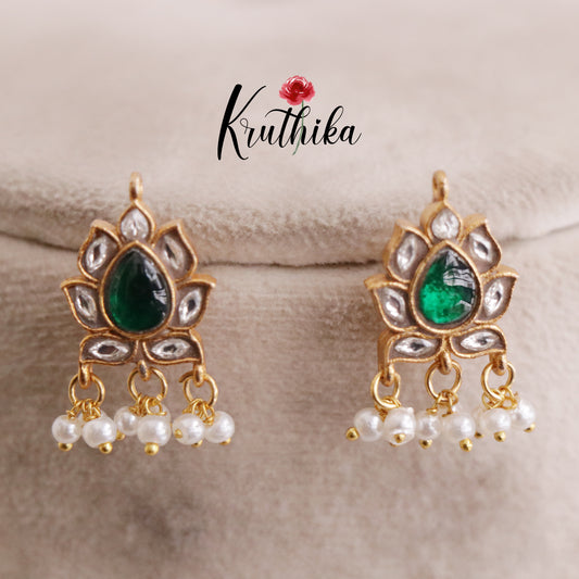 Simple Jadau Earcuffs | upper earrings | Bugadi Earrings E500