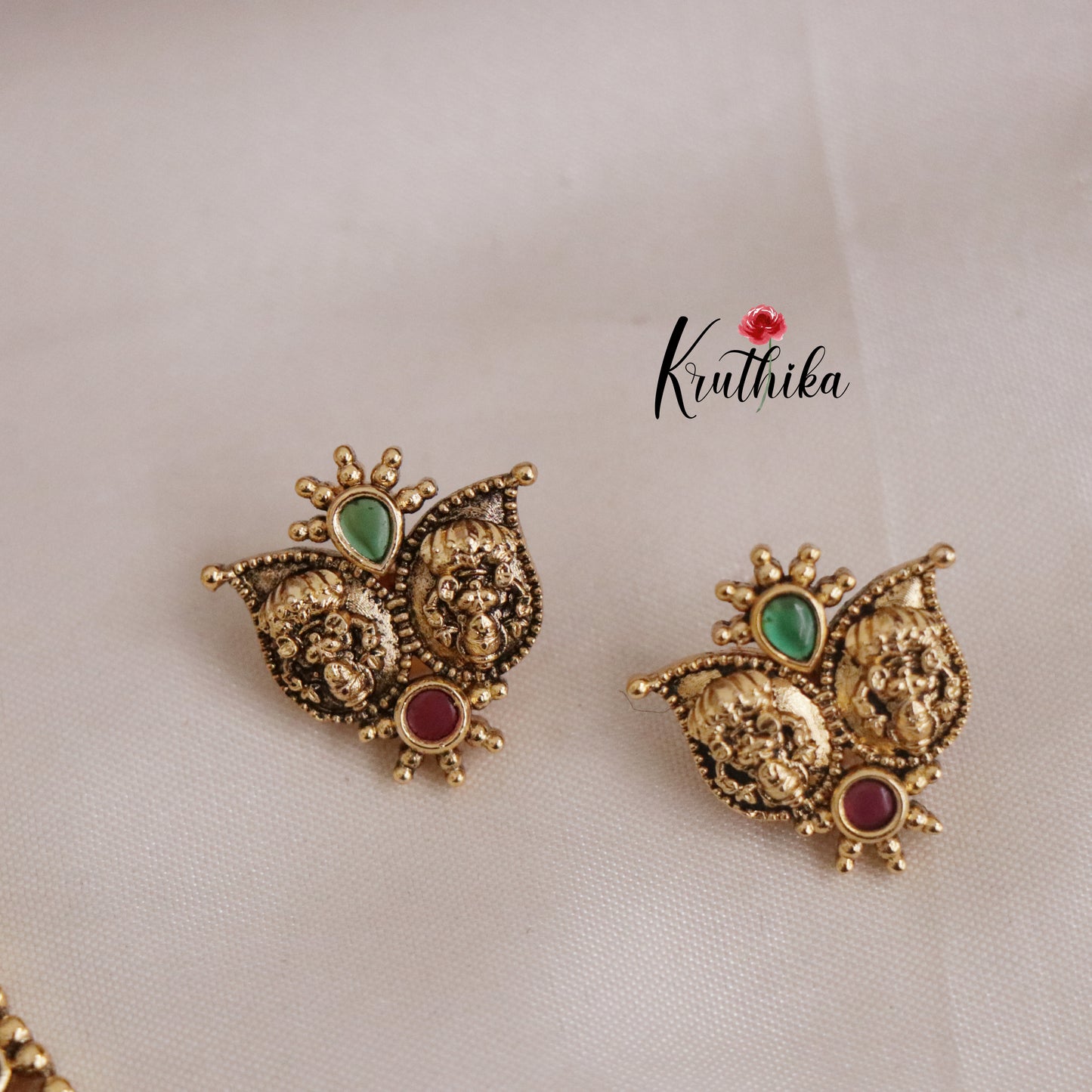 Elegant Antique Lakshmi Kemp Mango Necklace NC2132