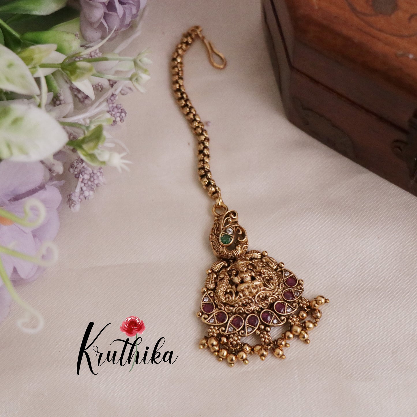Premium Bridal Jalebi Temple Lakshmi Chocker Set NC2105