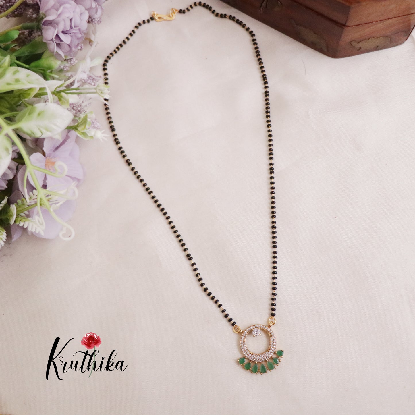 Elegant Mangalsutra with Earrings Set NC2097