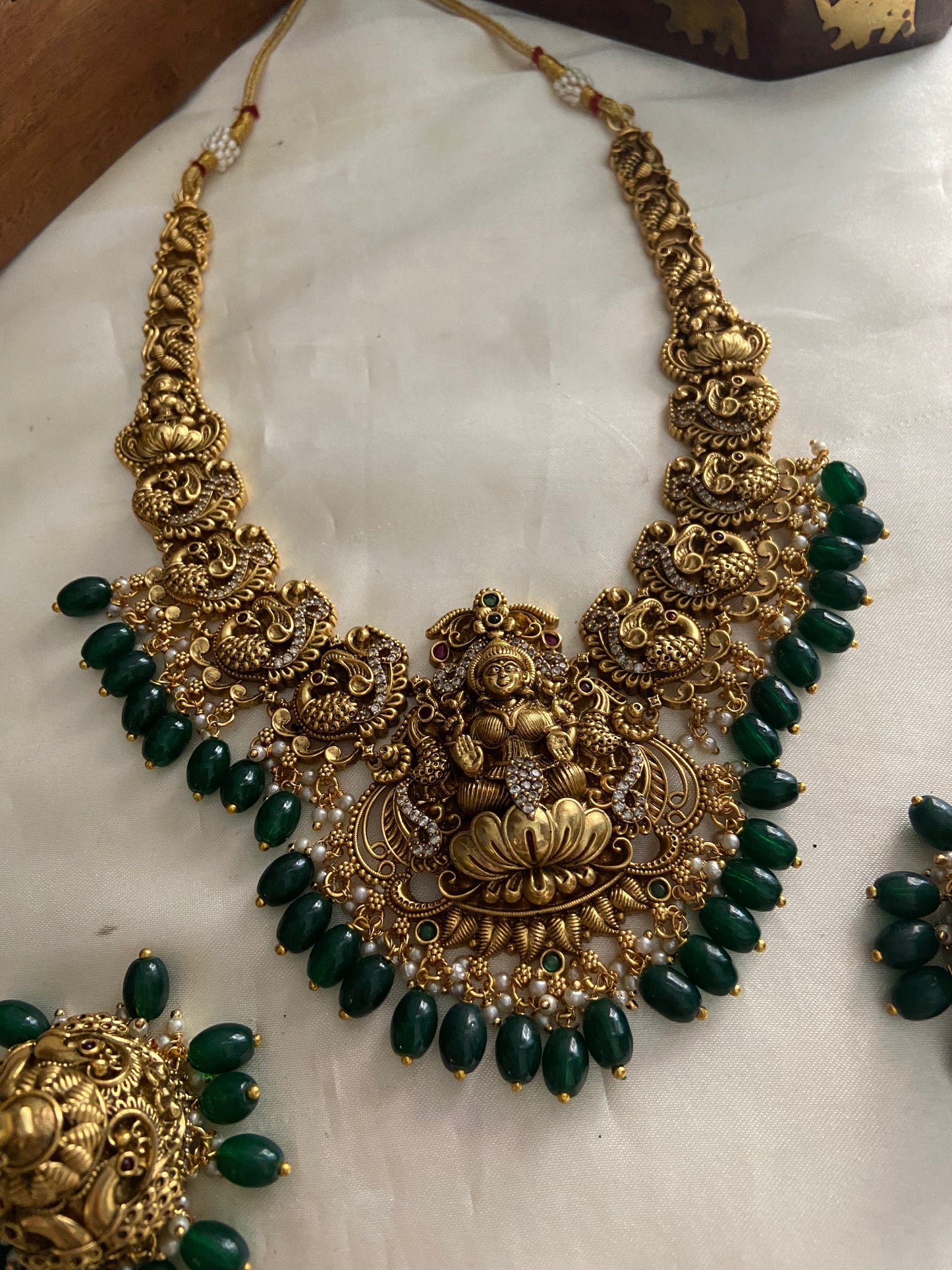 Antique Lakshmi peacock necklace NC859