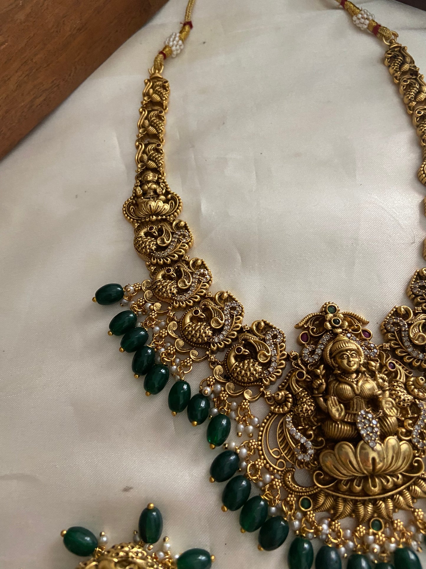 Antique Lakshmi peacock necklace NC859