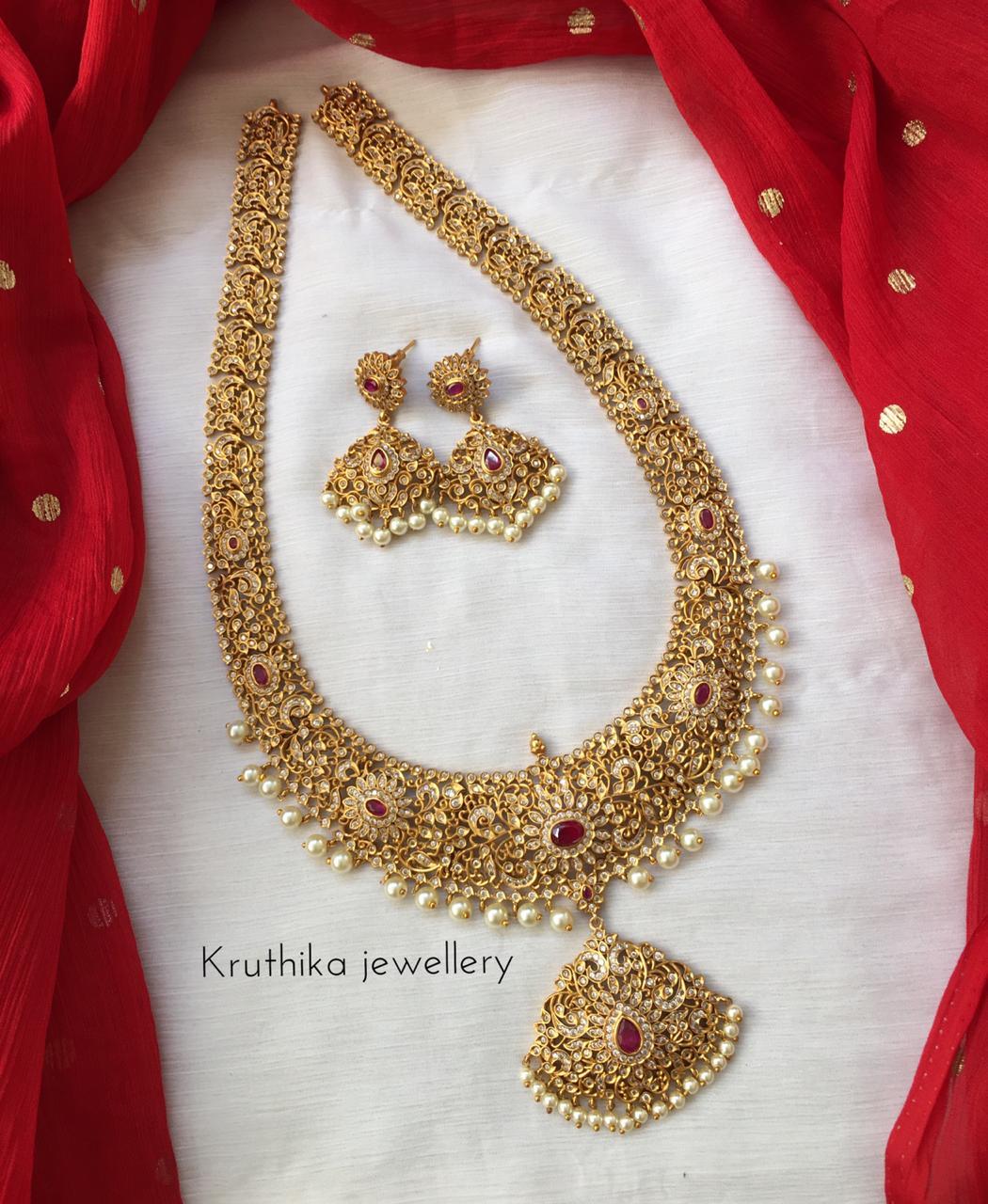 CZ cutwork haaram LH58