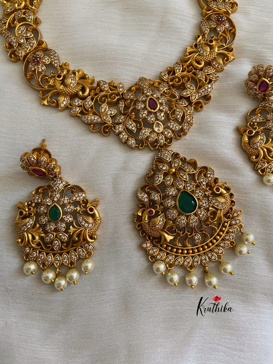 Cutwork flower necklace NC261