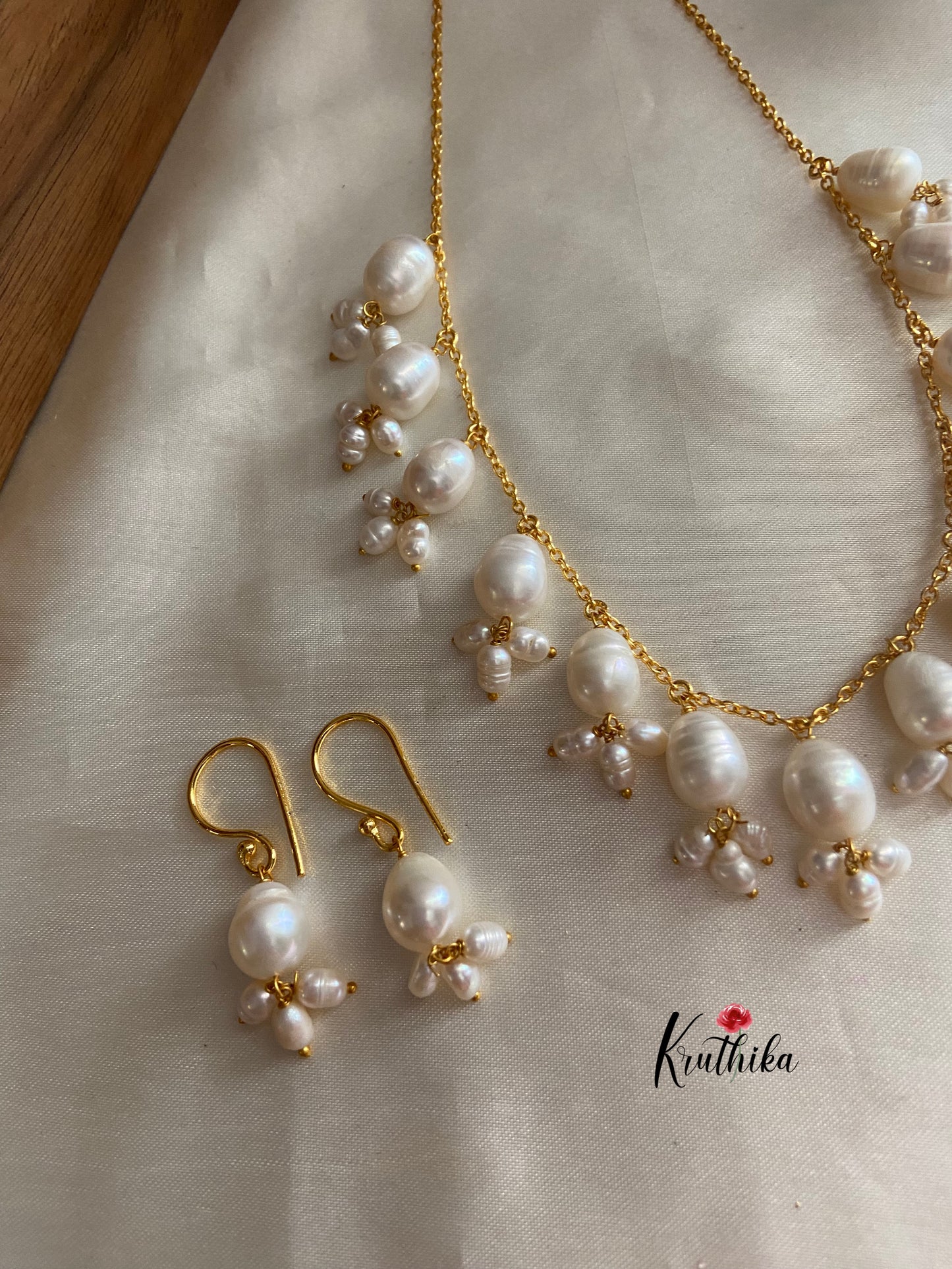 Dainty gota pearls maala LH411
