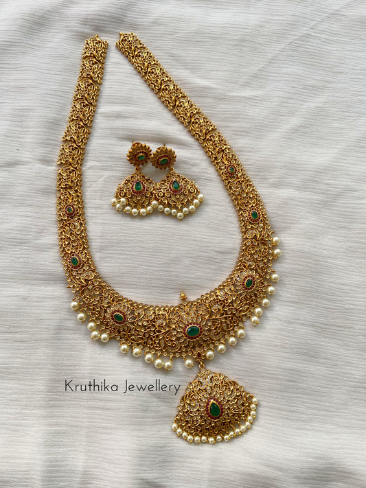 CZ cutwork haaram LH58