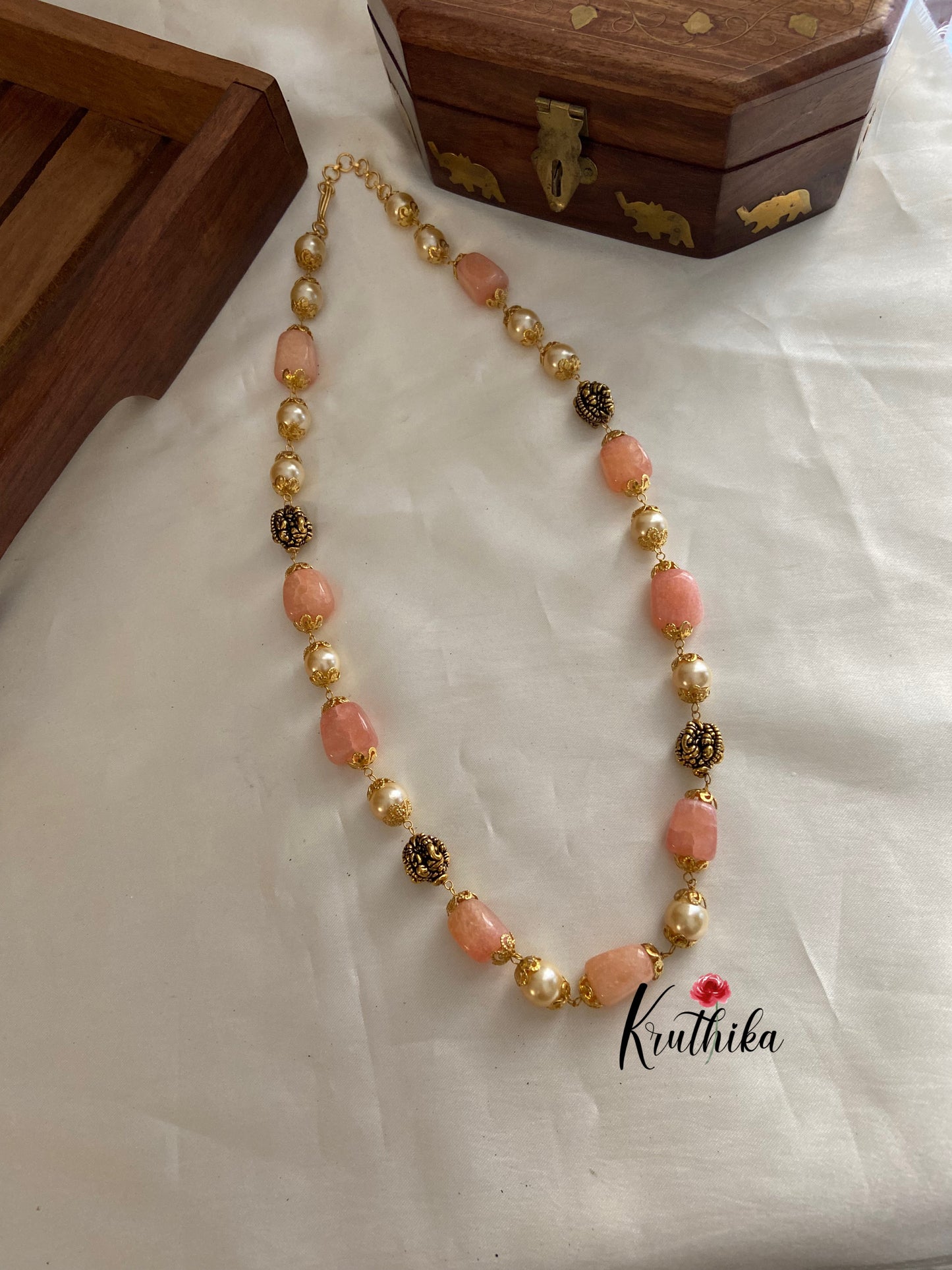 Beads & pearls maala NC682 (11 colors available)