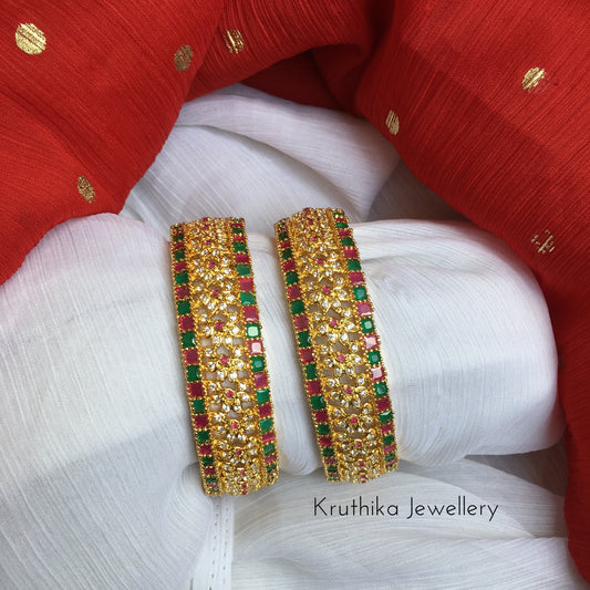 Multi color cz bangles B19