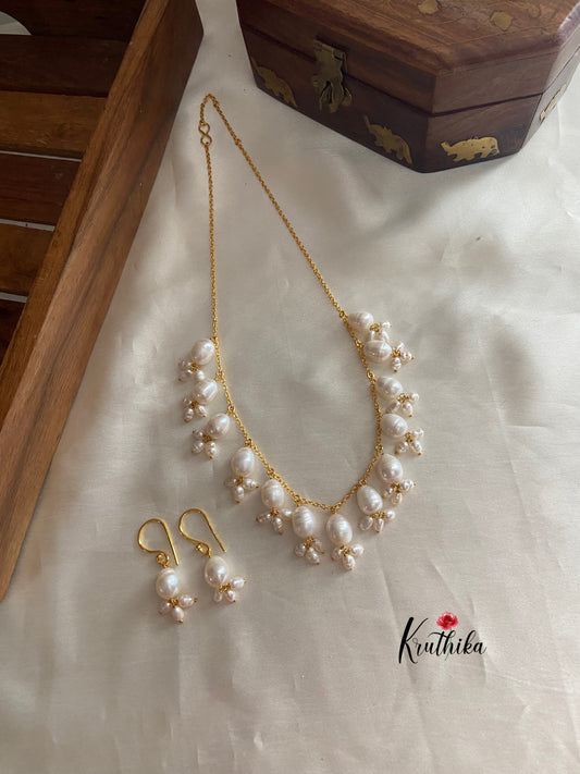 Dainty gota pearls maala LH411
