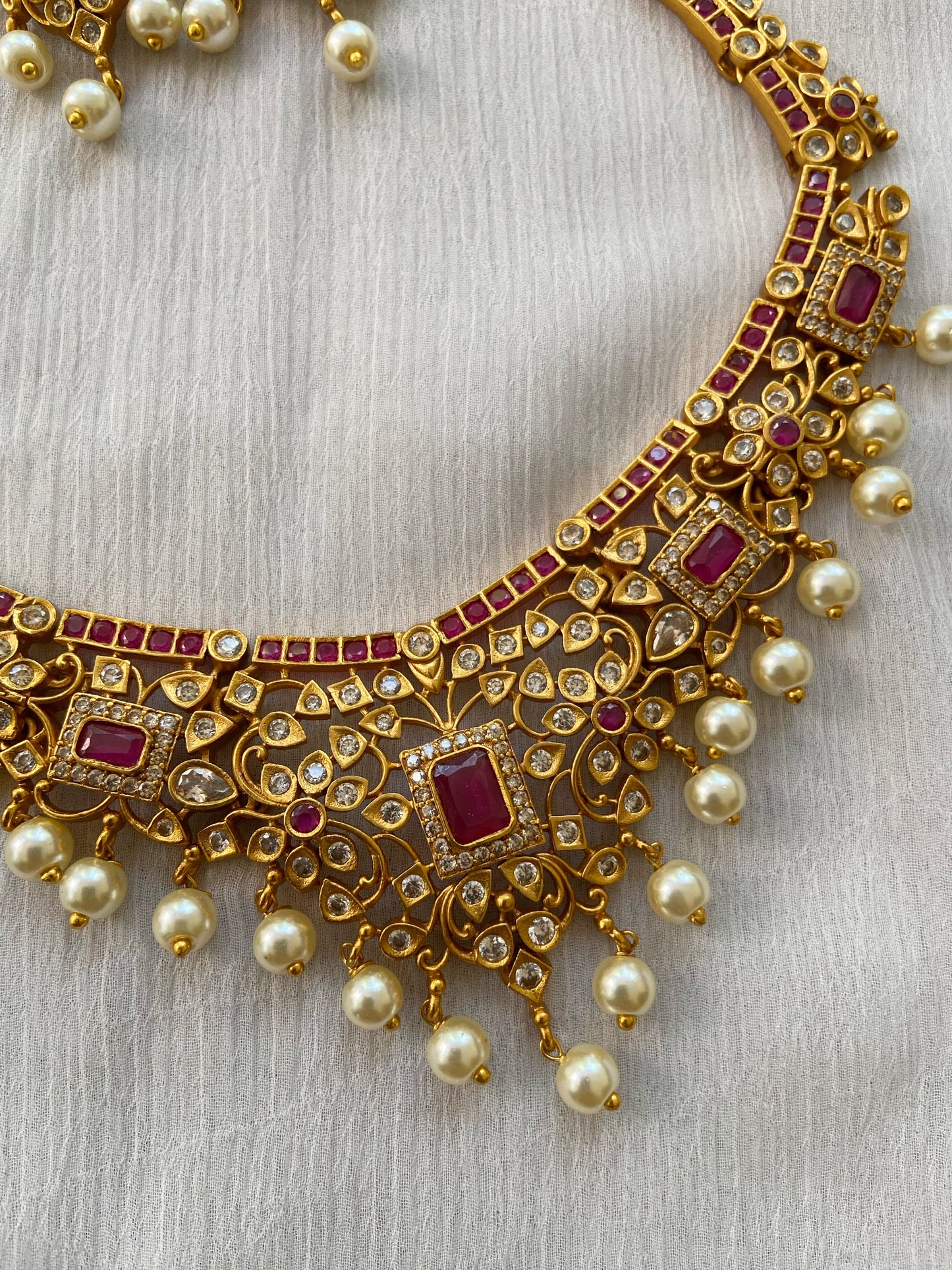 Simple Cutwork AD necklace NC263