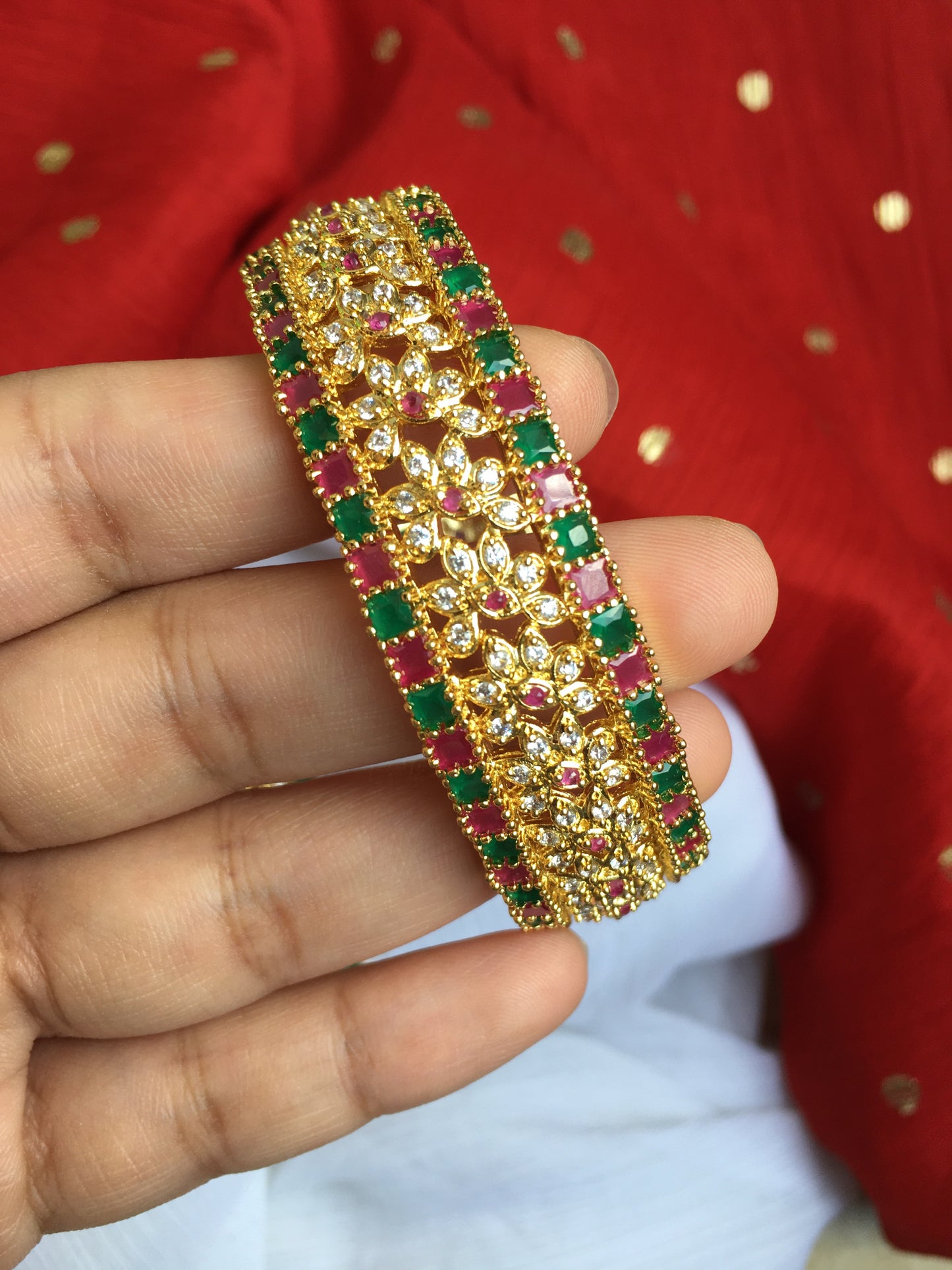Multi color cz bangles B19
