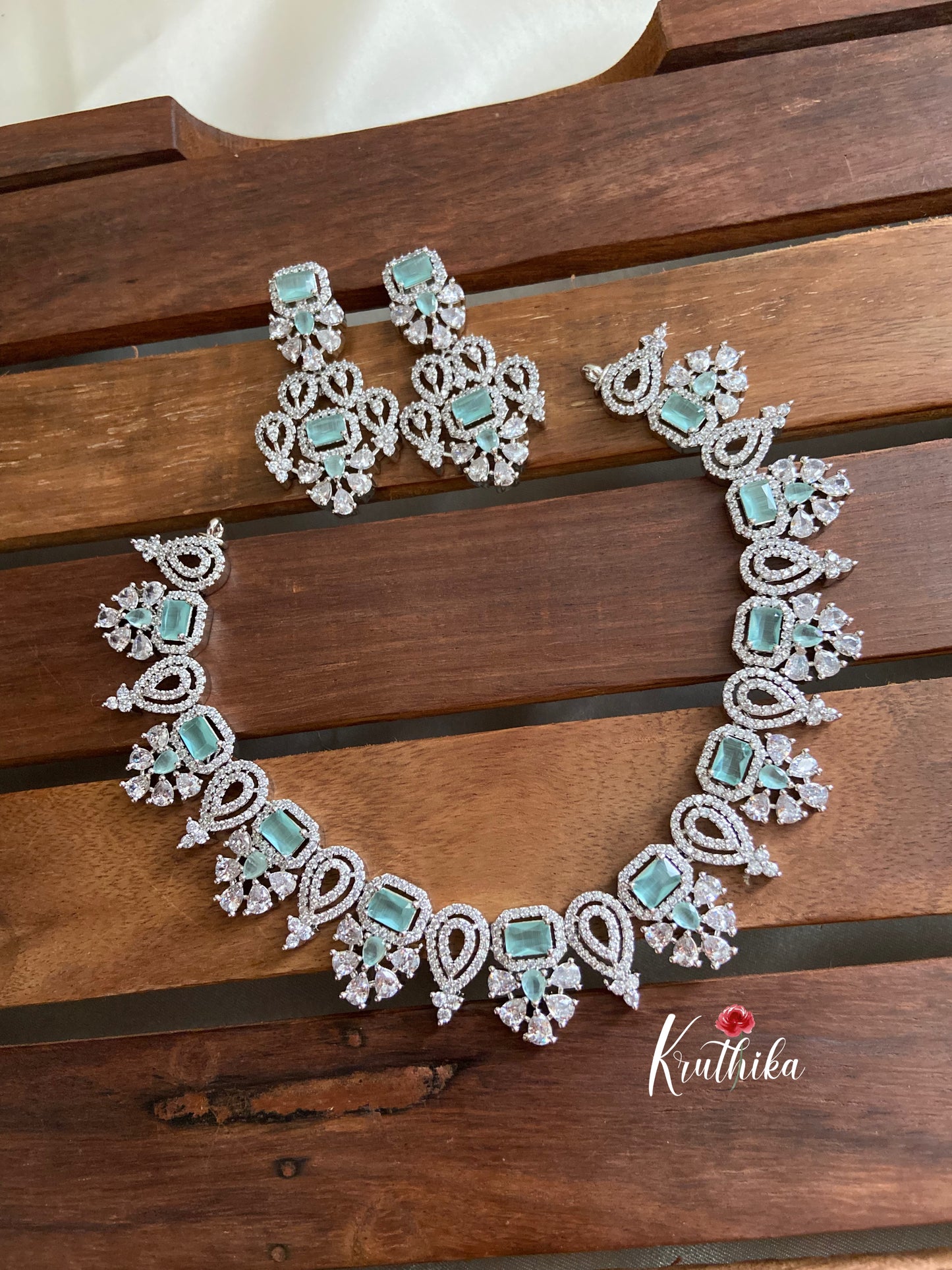 Elegant AD necklace (Available in four colors ) NC506