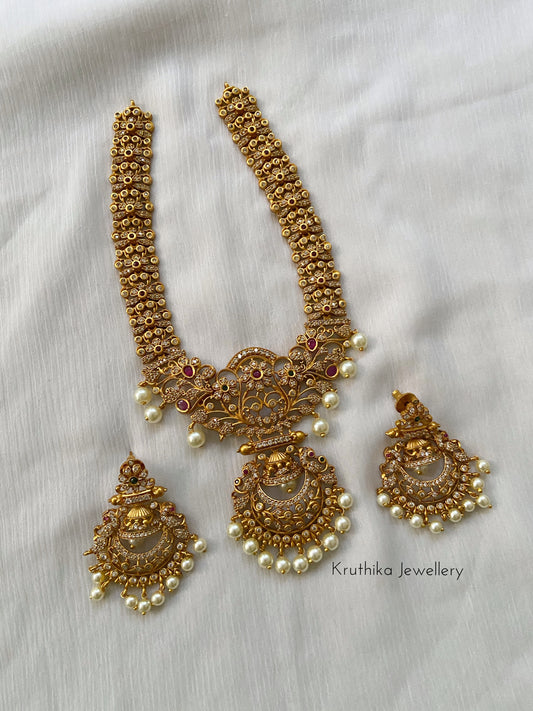 Pretty Cutwork chandbali necklace set NC8